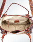 American Darling Tote Hand Tooled Genuine Leather Women Bag Western Handbag Purse