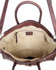 American Darling Tote Hand Tooled Hair On Genuine Leather Women Bag Western Handbag Purse