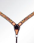 AMERICAN DARLING Western Horse Headstall Breast Collar Set American Leather