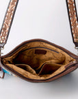 American Darling ADBGA115 Large Crossbody Hand Tooled Saddle Blanket Genuine Leather Women Bag Western Handbag Purse