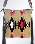 American Darling ADBGA119 Large Crossbody Hand Tooled Saddle Blanket Genuine Leather Women Bag Western Handbag Purse