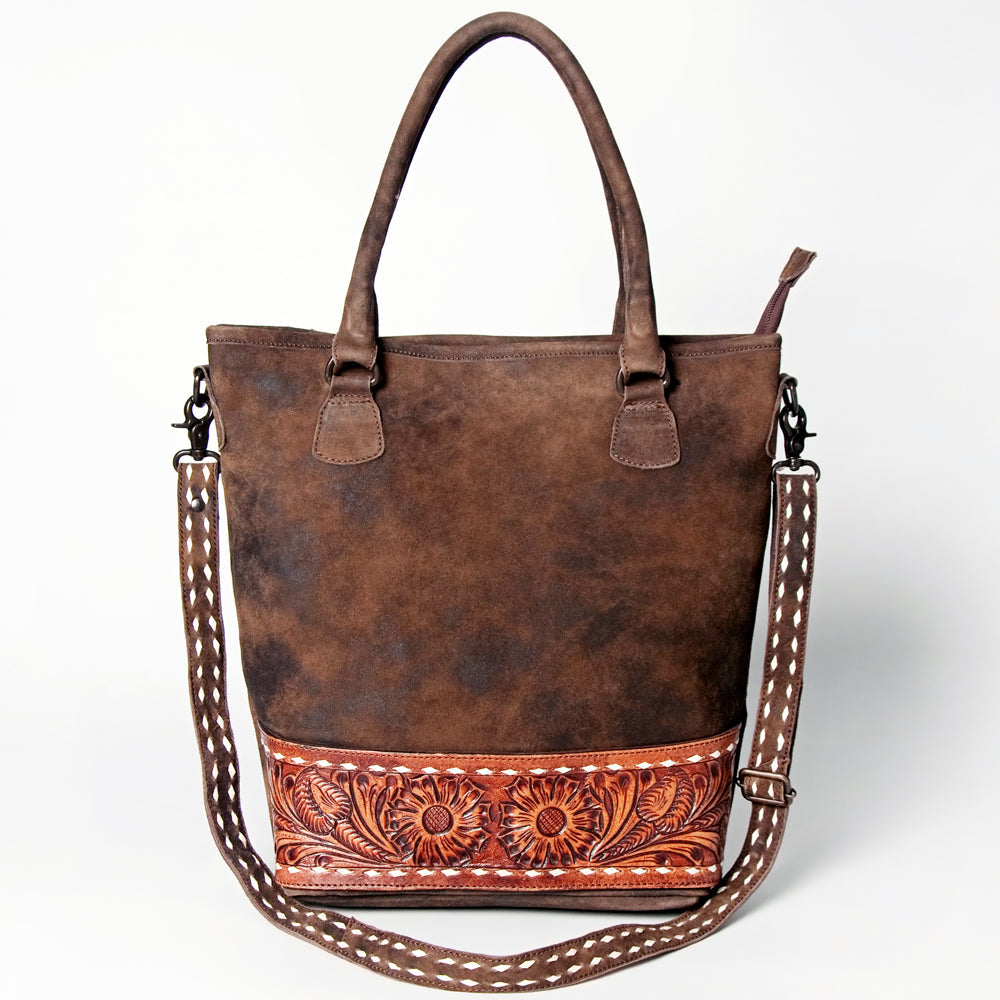 American Darling ADBGZ276 Tote Hand Tooled Genuine Leather Women Bag Western Handbag Purse