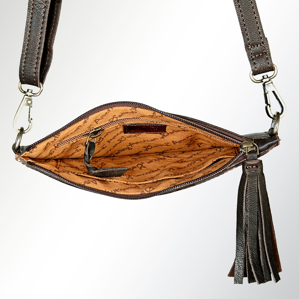 American Darling ADBGZ277 Cross Body Hand Tooled Genuine Leather Women Bag Western Handbag Purse