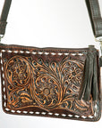 American Darling ADBGZ277 Cross Body Hand Tooled Genuine Leather Women Bag Western Handbag Purse