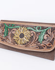 Hand Tooled Hand Painted Genuine Leather women bag western handbag purse