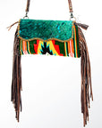 American Darling ADBG578 Crossbody Hair-On Saddle Blanket Genuine Leather Women Bag Western Handbag Purse