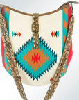 American Darling ADBG580 Tote Saddle Blanket Genuine Leather Women Bag Western Handbag Purse