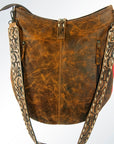 American Darling ADBG580 Tote Saddle Blanket Genuine Leather Women Bag Western Handbag Purse