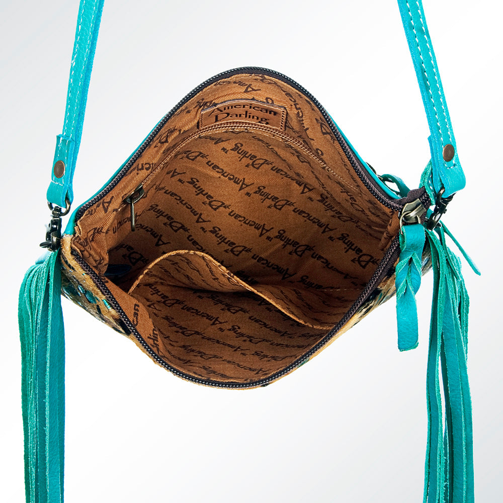 American Darling Small Crossbody Saddle Blanket Genuine Leather women bag western handbag purse