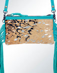 American Darling Small Crossbody Hair On Genuine Leather Women Bag Western Handbag Purse