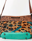 American Darling Clutch Hand Tooled Hair on Genuine Leather Western Women Bag Handbag Purse | Purses for Cute