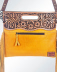 American Darling Clutch Hand Tooled Hair on Genuine Leather Western Women Bag Handbag Purse | Purses for Cute