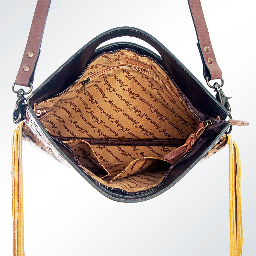 American Darling Clutch Hand Tooled Hair on Genuine Leather Western Women Bag Handbag Purse | Purses for Cute