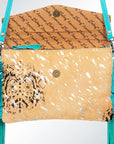 American Darling ADBGS178B Envelope Hair On Genuine Leather Women Bag Western Handbag Purse