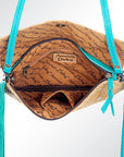 American Darling ADBGS178B Envelope Hair On Genuine Leather Women Bag Western Handbag Purse