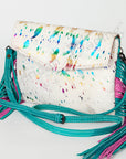 American Darling ADBGS178D Envelope Hair On Genuine Leather Women Bag Western Handbag Purse