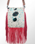 American Darling ADBGS192A Messenger Hair On Genuine Leather Women Bag Western Handbag Purse