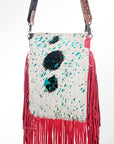 American Darling ADBGS192A Messenger Hair On Genuine Leather Women Bag Western Handbag Purse