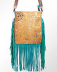 American Darling ADBGS192B Messenger Hair On Genuine Leather Women Bag Western Handbag Purse