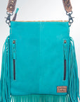 American Darling ADBGS192B Messenger Hair On Genuine Leather Women Bag Western Handbag Purse
