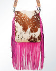 American Darling ADBGS192E Messenger Hair On Genuine Leather Women Bag Western Handbag Purse