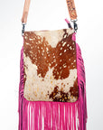 American Darling ADBGS192E Messenger Hair On Genuine Leather Women Bag Western Handbag Purse