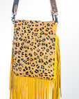American Darling ADBGS192F Messenger Hair On Genuine Leather Women Bag Western Handbag Purse