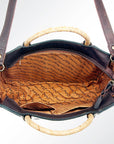 American Darling ADBG589 Small Crossbody Hand Tooled Hair-On Genuine Leather Women Bag Western Handbag Purse