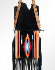 American Darling ADBGZ300 Messenger Saddle Blanket Genuine Leather Women Bag Western Handbag Purse