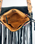 American Darling ADBGZ300 Messenger Saddle Blanket Genuine Leather Women Bag Western Handbag Purse