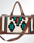 American Darling Duffel Saddle Blanket Genuine Leather Women Bag Western Handbag Purse