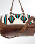 American Darling Duffel Saddle Blanket Genuine Leather Women Bag Western Handbag Purse