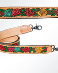 American Darling ADSTF136 Hand Tooled Genuine Leather Crossbody Handle Strap For Bags