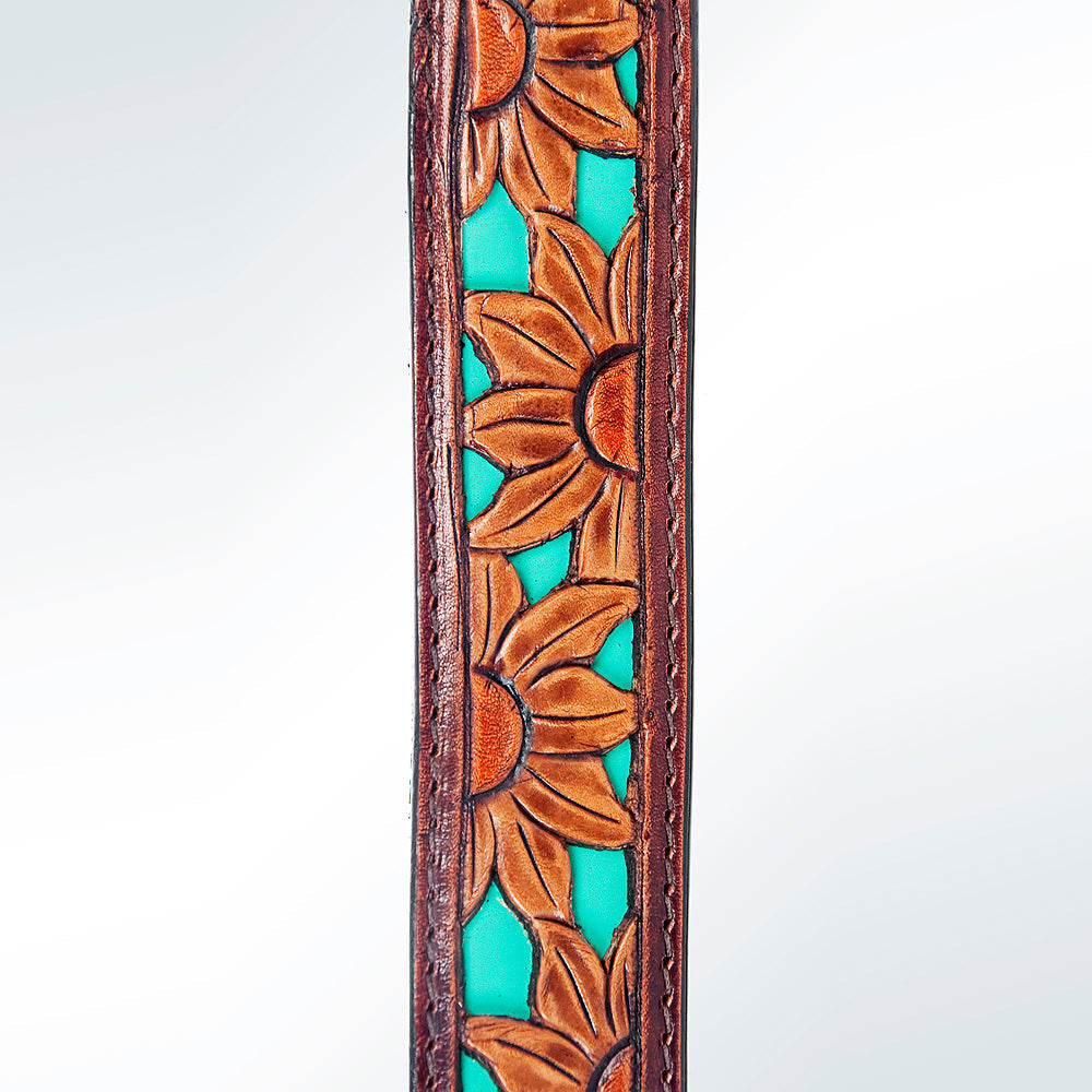 American Darling ADSTF137 Hand Tooled Genuine Leather Crossbody Handle Strap For Bags
