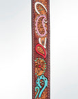 American Darling ADSTF139 Hand Tooled Genuine Leather Crossbody Handle Strap For Bags