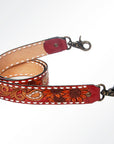 American Darling ADSTF148 Hand Tooled Genuine Leather Crossbody Handle Strap For Bags