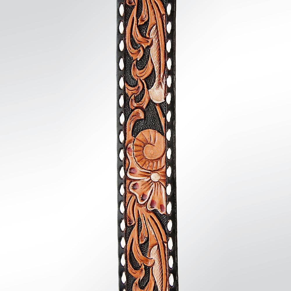 American Darling ADSTF150 Hand Tooled Genuine Leather Crossbody Handle Strap For Bags