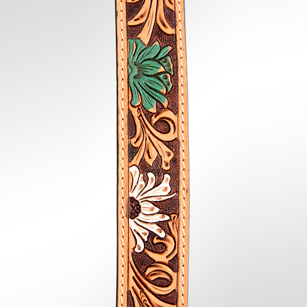American Darling ADSTF151 Hand Tooled Genuine Leather Crossbody Handle Strap For Bags