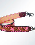 American Darling ADSTF158 Hand Tooled Genuine Leather Crossbody Handle Strap For Bags
