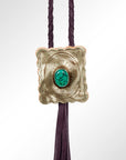 American Darling ADJW101C Braided Genuine Leather Jewelry Necklace with Concho