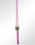 American Darling ADJW101E Braided Genuine Leather Jewelry Necklace with Concho