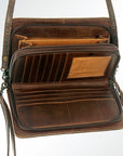 American Darling ADBG641 Crossbody Saddle Blanket Genuine Leather Women Bag Western Handbag Purse