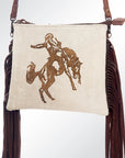 American Darling Small Crossbody Saddle Blanket Genuine Leather women bag western handbag purse