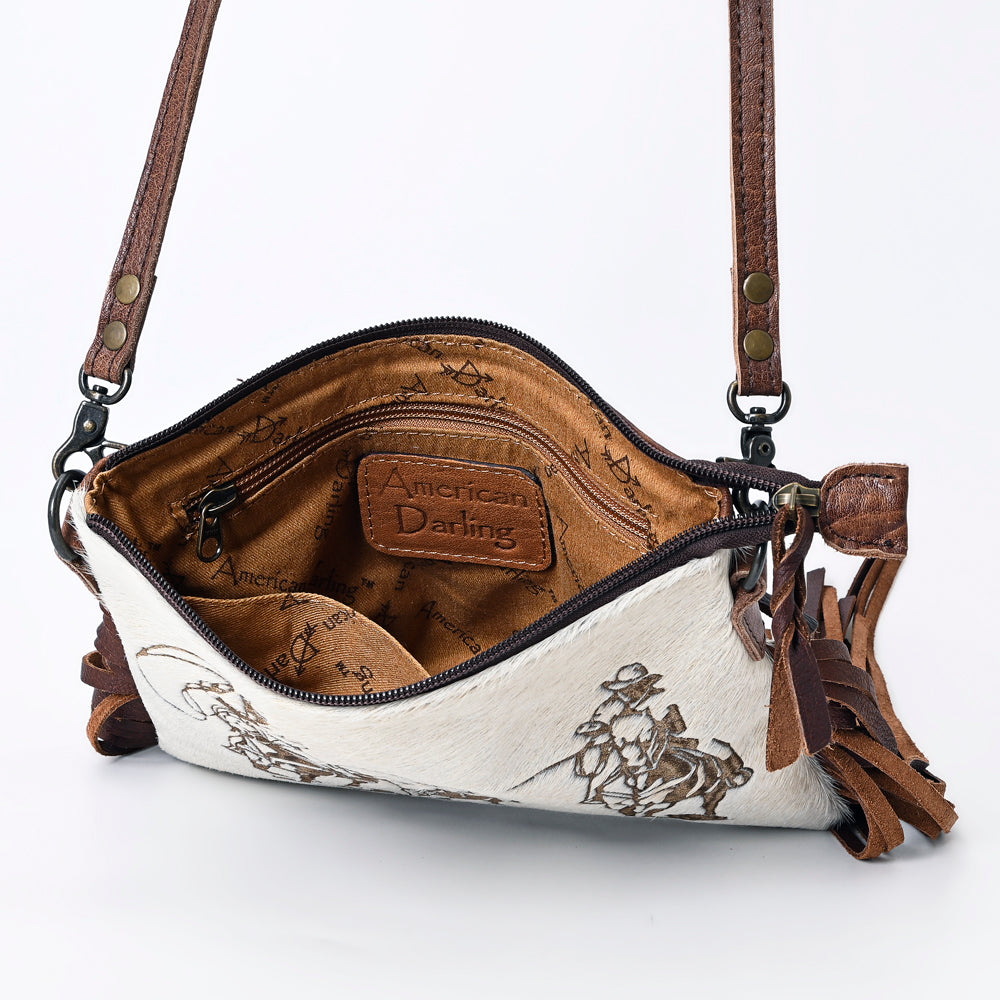 American Darling Small Crossbody Saddle Blanket Genuine Leather women bag western handbag purse
