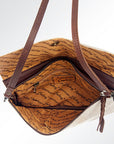 American Darling ADBGS178G Envelope Hair On Genuine Leather Women Bag Western Handbag Purse