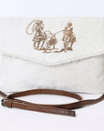 American Darling ADBGS178H Envelope Hair On Genuine Leather Women Bag Western Handbag Purse
