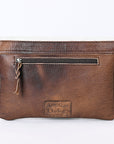 American Darling ADBGS178H Envelope Hair On Genuine Leather Women Bag Western Handbag Purse