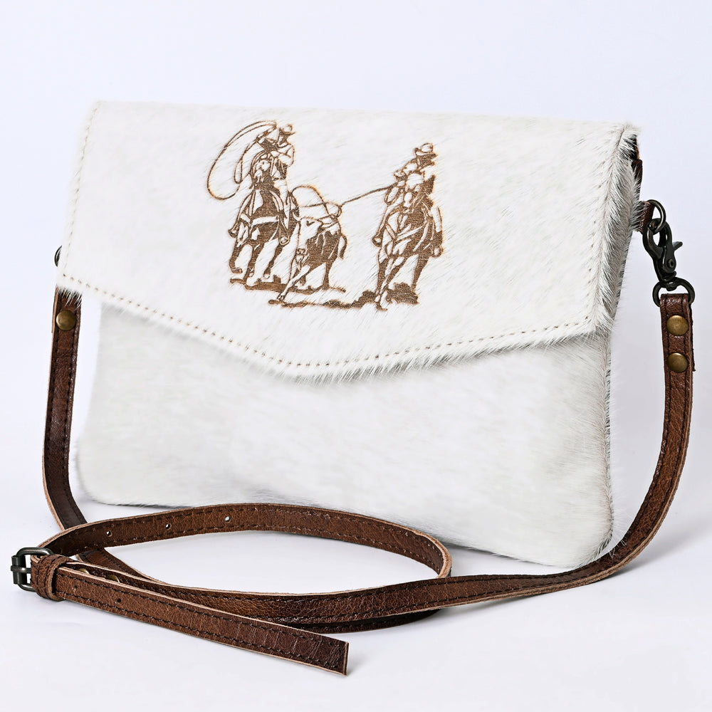 American Darling ADBGS178H Envelope Hair On Genuine Leather Women Bag Western Handbag Purse