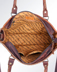 American Darling Briefcase Hair-On Genuine Leather Women Bag Western Handbag Purse