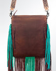 American Darling ADBG647 Large Crossbody Hair-On Genuine Leather Women Bag Western Handbag Purse
